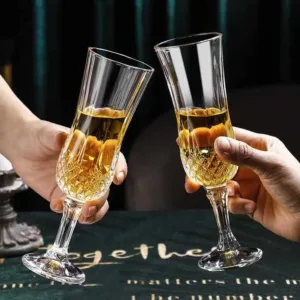 Crystal Champagne Glasses set of 6