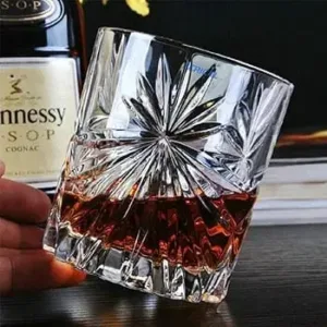 Sunstar crystal Whiskey glass-per set of 6