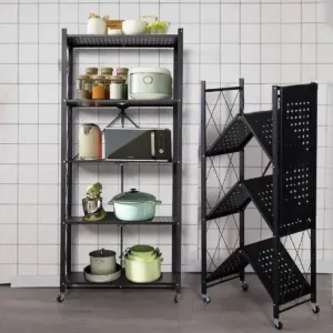 Heavy metal foldable racks are available/5tier/4tier/ 3tier