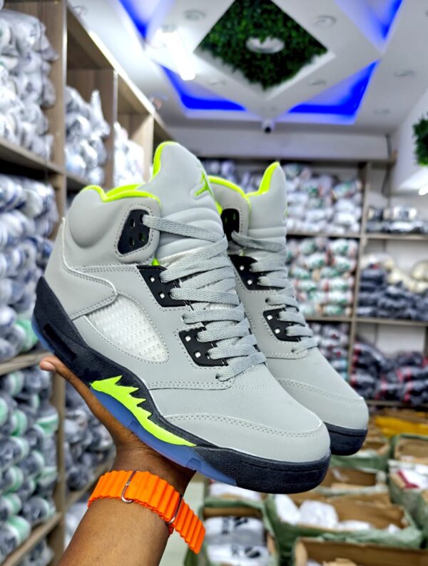 Air Jordan 5- Red and Cool Grey