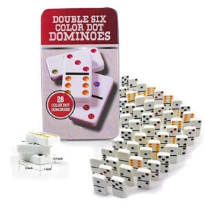 Dominoes Set (28 Pieces) Fun Games for Friends, Family, Children, Adults, Teens